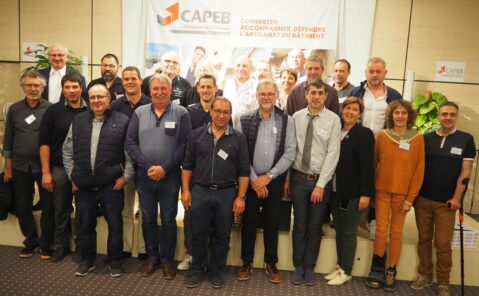 Les membres du Conseil d'administration de la CAPEB 71