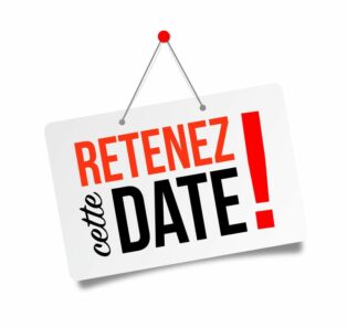 Retenez cette date / Date à retenir (Save the date)